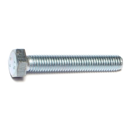 Midwest Fastener Class 8.8, M8-1.25 Hex Head Cap Screw, Zinc Plated Steel, 50 mm L, 10 PK 73292